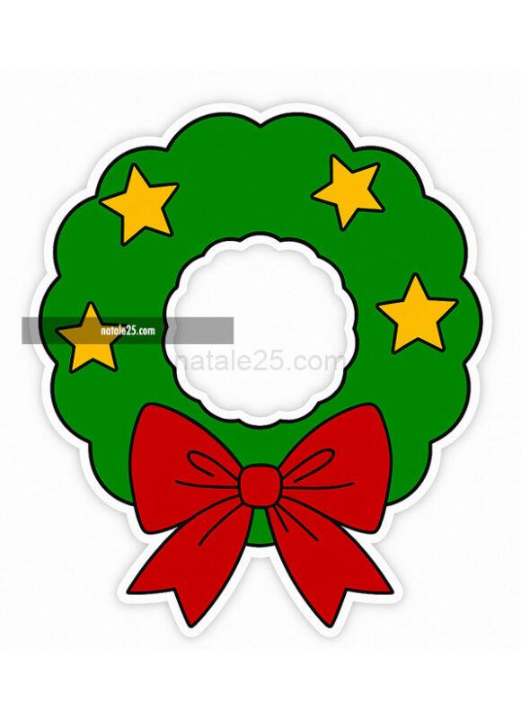 ghirlanda natale stelle fiocco