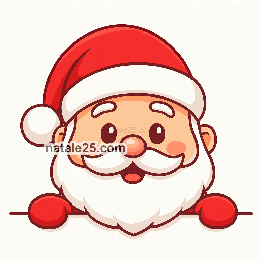 Babbo Natale che si affaccia 3 Babbo Natale che si affaccia