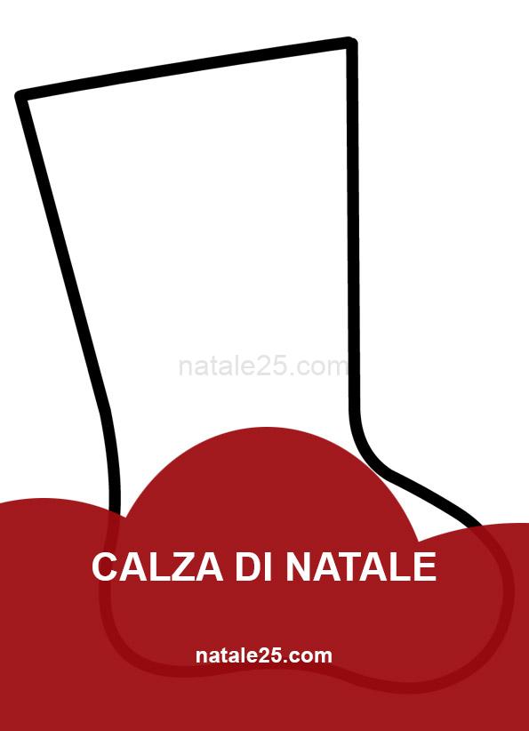 Calza di Natale 7 calza natale sagoma