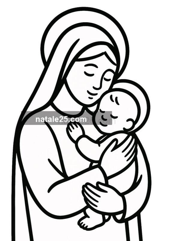 madonna con bambino facile