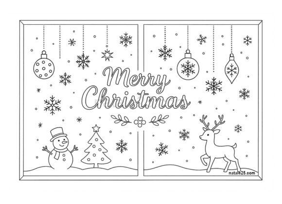 decorazione natalizia per finestra