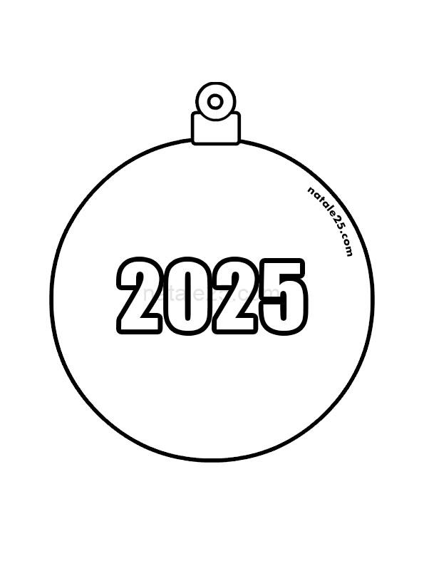 Pallina natalizia 2025 3 pallina natale 2025