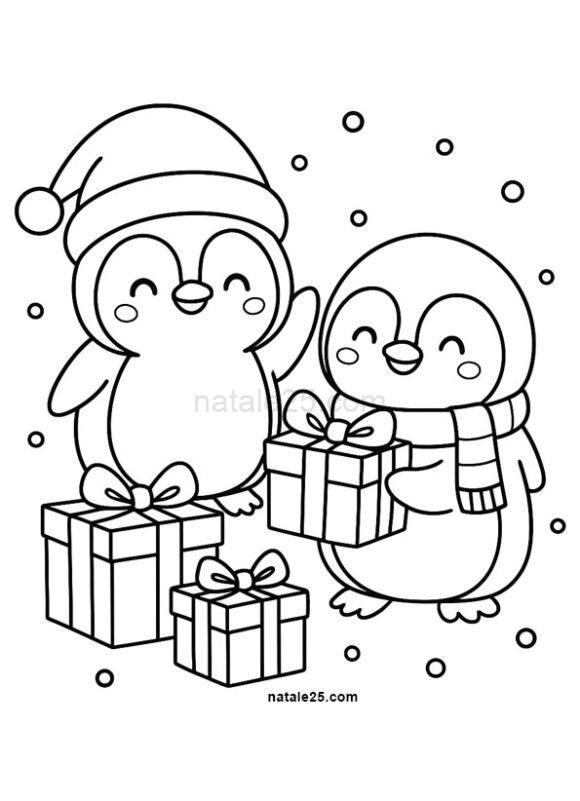 pinguini con regali