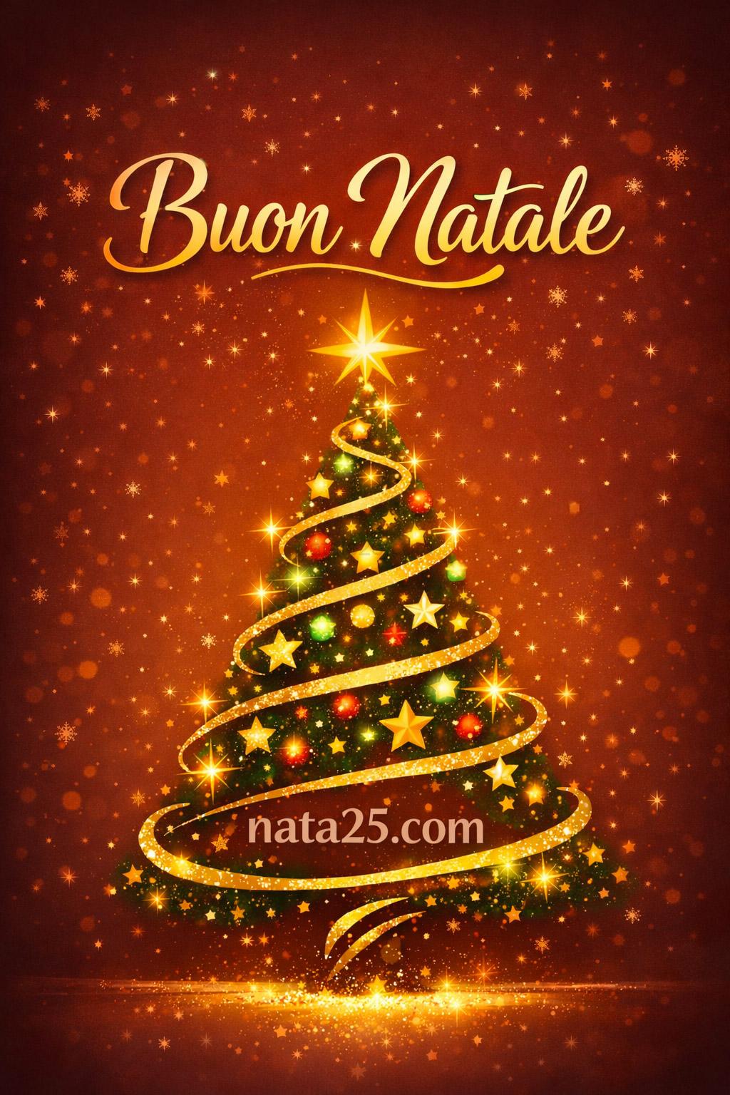 buon natale immagine albero natale