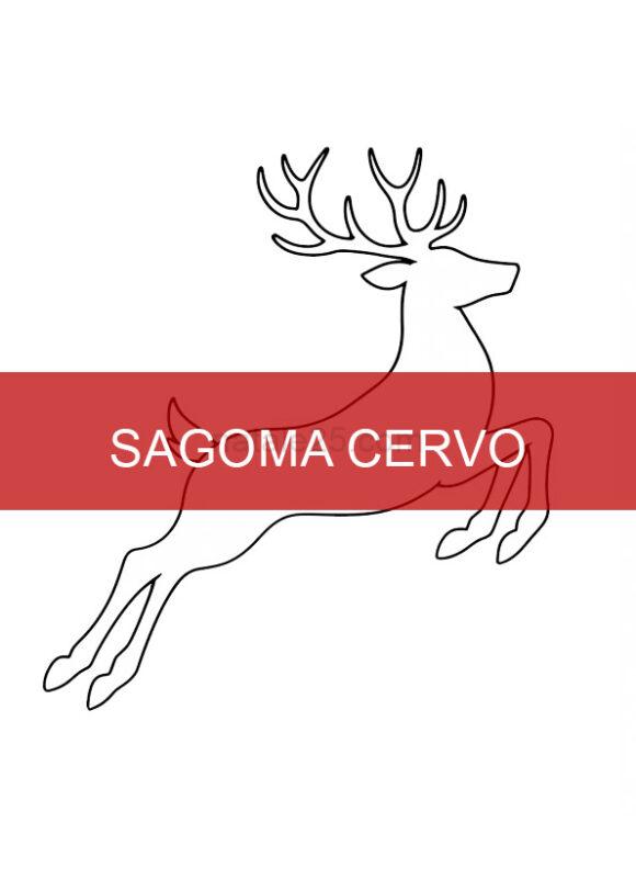 sagoma cervo che salta