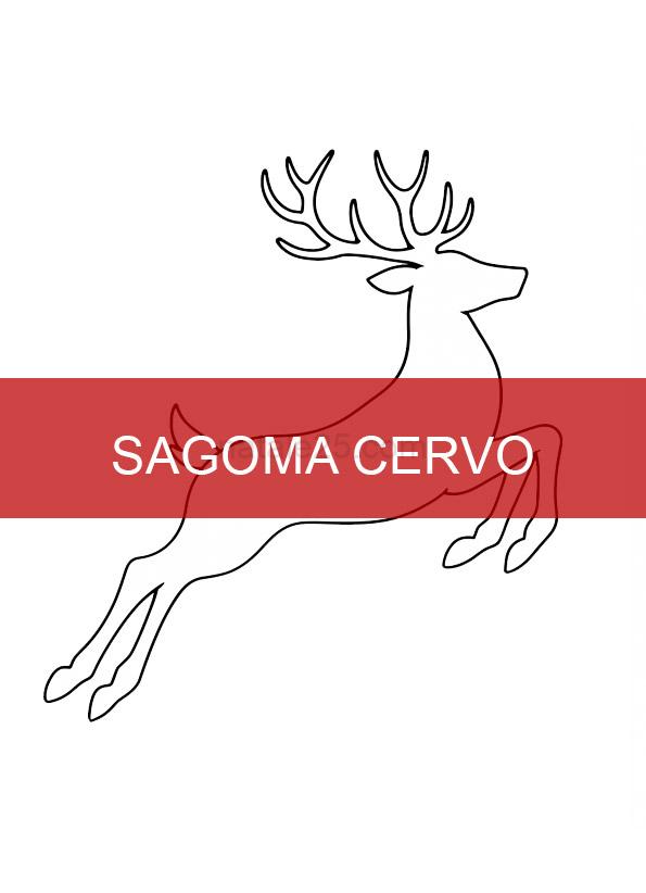 Cervo che salta 3 sagoma cervo che salta