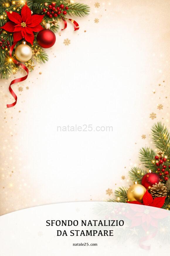 sfondo natalizio da stampare
